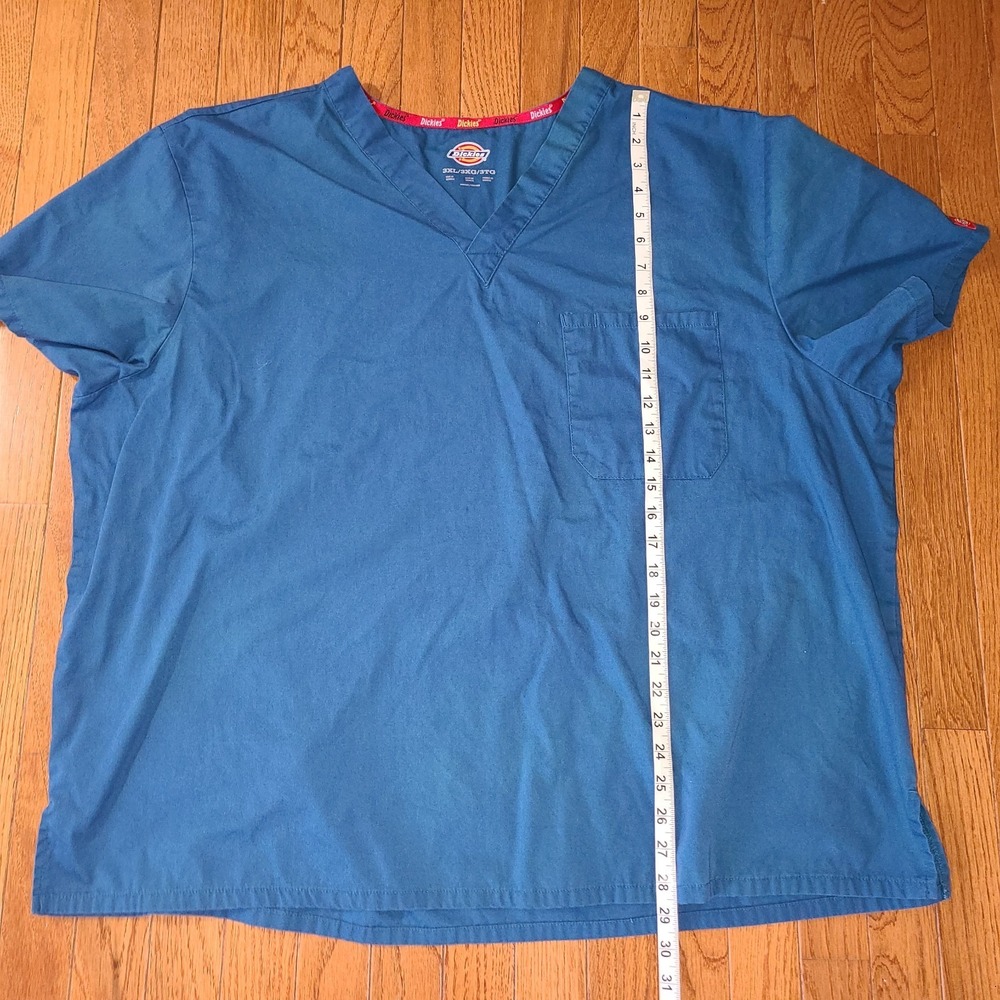 Dickies Scrub Top Women's Small V-Neck Royal Blue EDS‎ Signature Lightweight 3XL